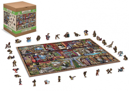 Puzzle 2D, din lemn, Rafturi de muzeu, 1010 piese [7]