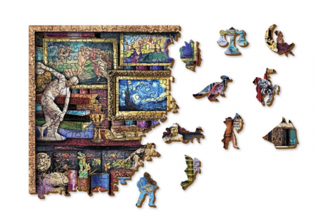 Puzzle 2D, din lemn, Rafturi de muzeu, 1010 piese [4]