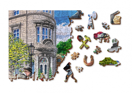 Puzzle 2D, din lemn, Strada centrala, 505 piese [8]