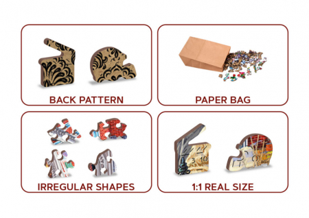 Puzzle 2D, din lemn, Strada centrala, 505 piese [4]