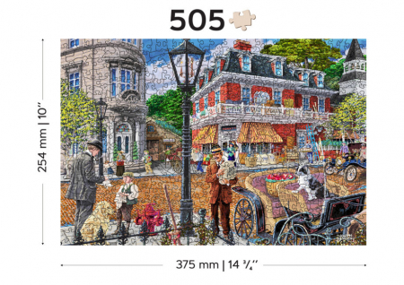 Puzzle 2D, din lemn, Strada centrala, 505 piese [2]