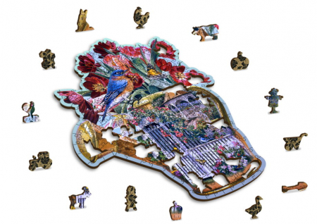 Puzzle 2D, din lemn, Stropitoare, 250 piese [4]