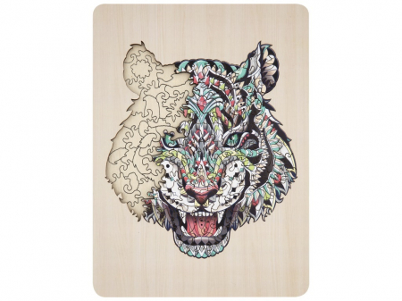 Puzzle 2D, din lemn, Tigru, 135 piese [7]