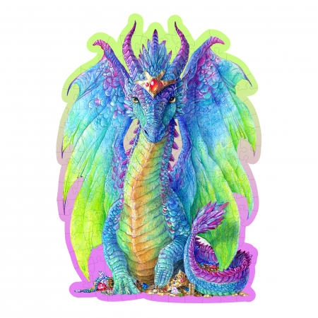Puzzle 2D, din lemn, Dragon magnific, 150 piese [0]
