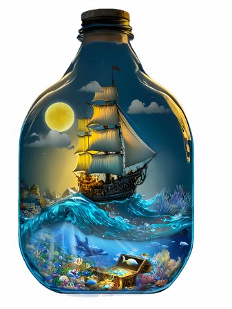 Puzzle 2D din lemn - Puzzle 2D, din lemn, Lumea disparuta, 300 piese