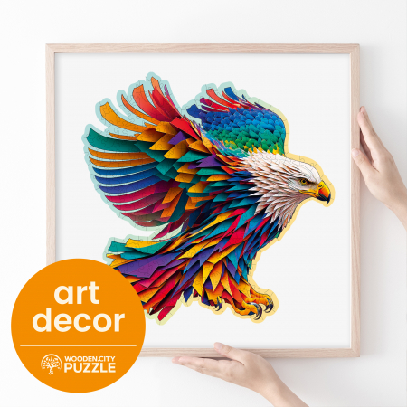 Puzzle 2D, din lemn, Vultur, 250 piese [1]