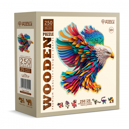 Puzzle 2D, din lemn, Vultur, 250 piese [8]