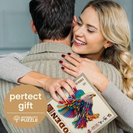 Puzzle 2D, din lemn, Vultur, 250 piese [7]