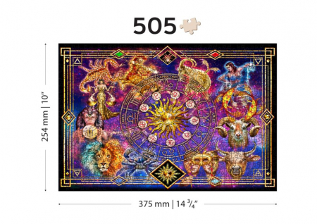 Puzzle 2D, din lemn, Zodiac, 505 piese [2]