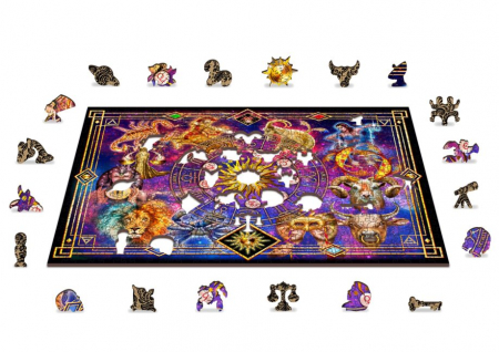 Puzzle 2D, din lemn, Zodiac, 505 piese [4]