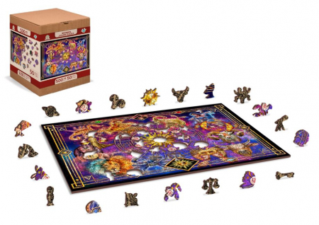 Puzzle 2D, din lemn, Zodiac, 505 piese [6]