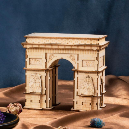 Puzzle 3D Arcul de Triumf, Lemn, 118 piese [4]