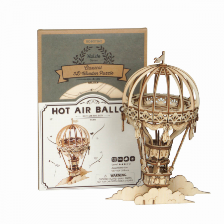 Puzzle 3D Balon, Lemn, 140 piese [2]