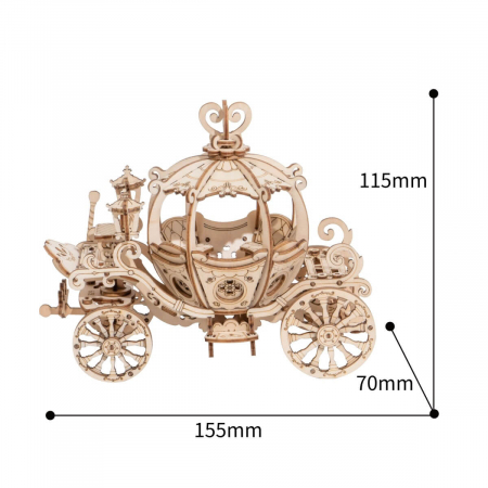 Puzzle 3D Caleasca, Lemn, 182 piese [1]