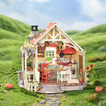 Puzzle 3D, Casuta DIY, Bucararia de vara de la ferma, 438 piese [1]