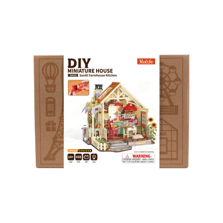 Puzzle 3D, Casuta DIY, Bucararia de vara de la ferma, 438 piese [14]