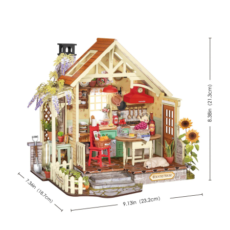 Puzzle 3D, Casuta DIY, Bucararia de vara de la ferma, 438 piese [2]