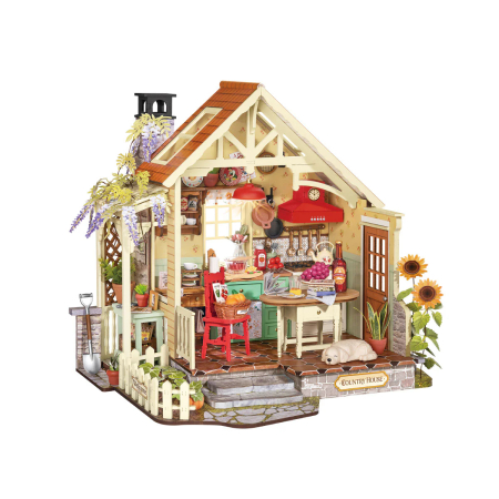Casute DIY - Puzzle 3D, Casuta DIY, Bucararia de vara de la ferma, 438 piese