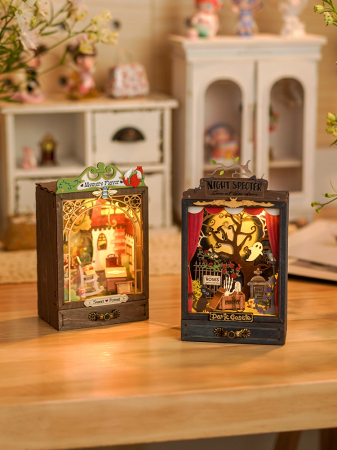 Puzzle 3D, Casuta de papusi DIY, Castelul intunecat [7]