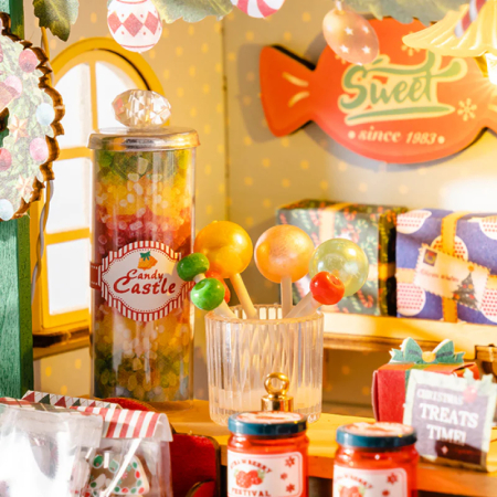 Puzzle 3D, Casuta DIY, Casuta cu bomboane de Craciun, 170 piese [2]