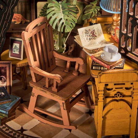 Book Nook, Casuta DIY, Colt linistit de biblioteca, 196 piese [12]
