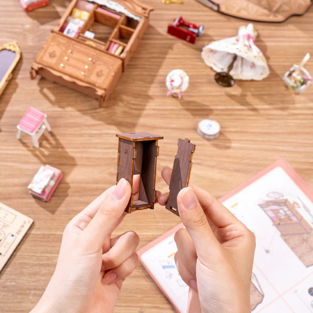 Puzzle 3D, Casuta DIY, Atelierul de croitorie al Elsei, 266 piese [1]