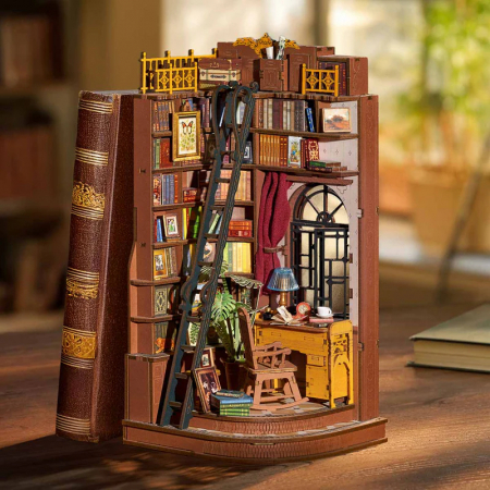 Book Nook, Casuta DIY, Colt linistit de biblioteca, 196 piese [2]
