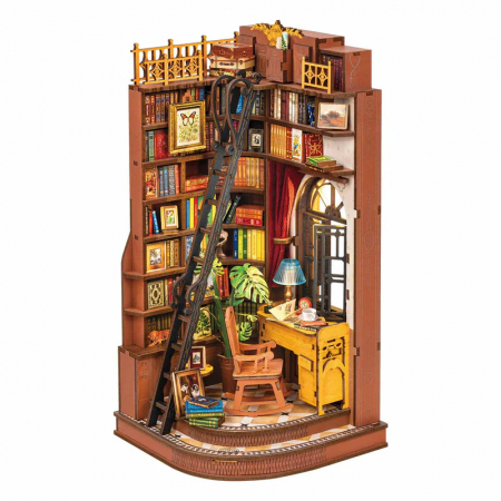 Casute DIY - Book Nook, Casuta DIY, Colt linistit de biblioteca, 196 piese
