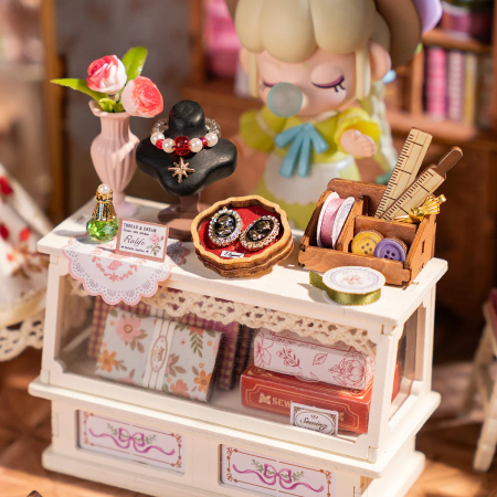 Puzzle 3D, Casuta DIY, Atelierul de croitorie al Elsei, 266 piese [6]