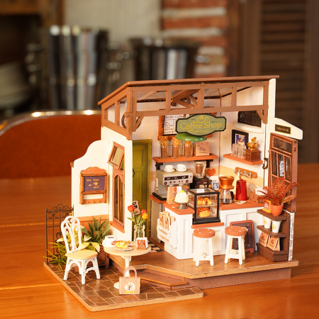 Puzzle 3D, Casuta DIY, Cafenea rafinata, 183 piese [8]