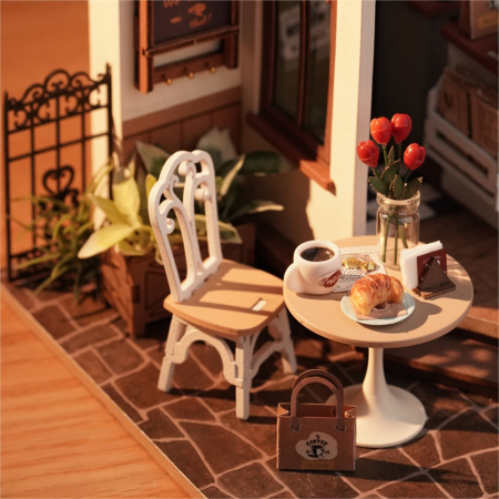 Puzzle 3D, Casuta DIY, Cafenea rafinata, 183 piese [2]