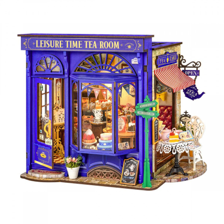 Casute DIY - Book Nook, Casuta DIY, Ceai si Relaxare, 304 piese