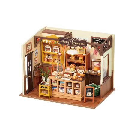 Casute DIY - Book Nook, Casuta DIY, Patiseria lui Becky, 141 piese