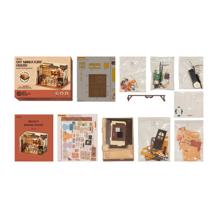 Book Nook, Casuta DIY, Patiseria lui Becky, 141 piese [5]
