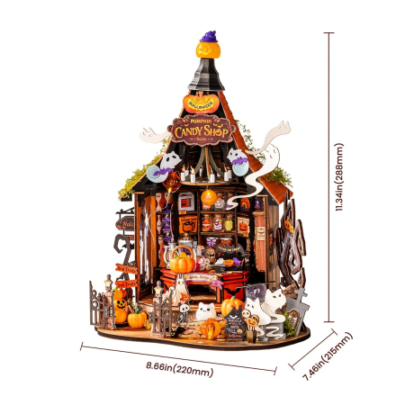 Puzzle 3D, Casuta DIY, Casuta de bomboane bantuita, 364 piese [2]