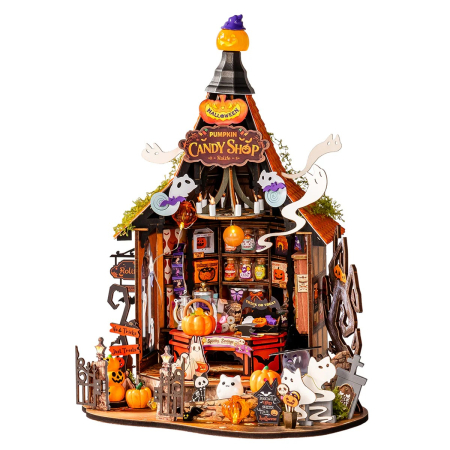 Casute DIY - Puzzle 3D, Casuta DIY, Casuta de bomboane bantuita, 364 piese