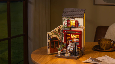 Puzzle 3D, Casuta DIY, Librarie in Viena, 290 piese [10]