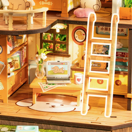 Book Nook, Casuta DIY, Hotelul Catelusilor, 230 piese [7]