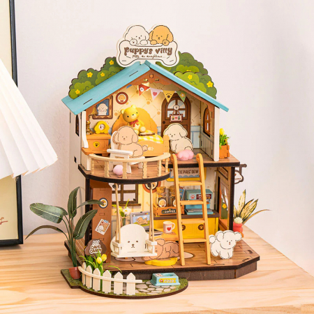 Book Nook, Casuta DIY, Hotelul Catelusilor, 230 piese [2]