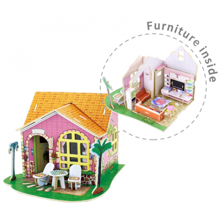 Puzzle 3D, Casuta DIY, Sufragerie, 82 de piese [5]