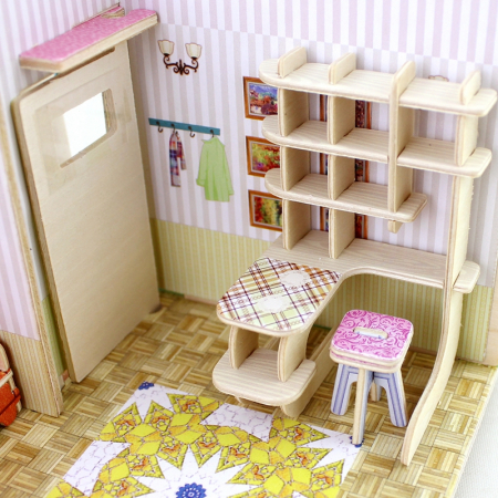 Puzzle 3D, Casuta DIY, Sufragerie, 82 de piese [10]