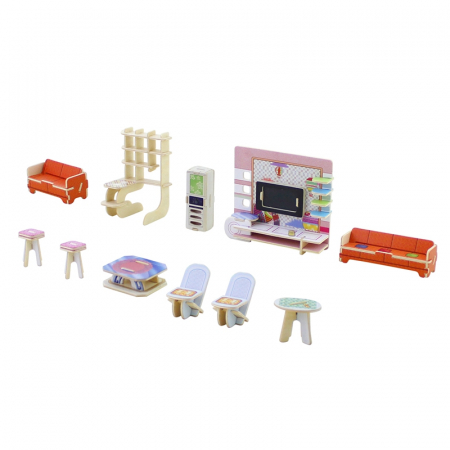 Puzzle 3D, Casuta DIY, Sufragerie, 82 de piese [7]