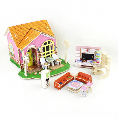 Puzzle 3D, Casuta DIY, Sufragerie, 82 de piese [6]