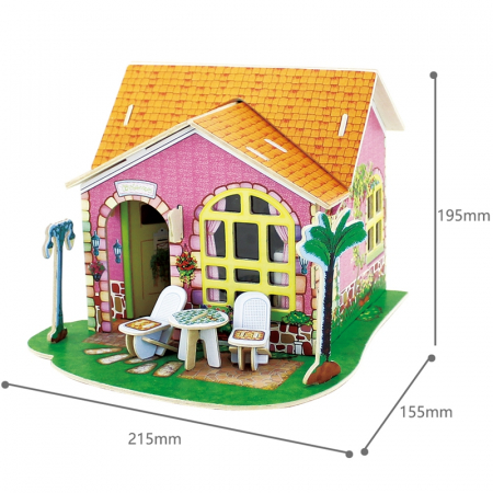 Puzzle 3D, Casuta DIY, Sufragerie, 82 de piese [2]