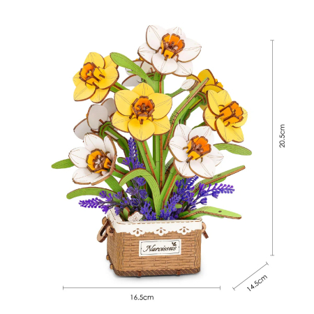 Puzzle 3D, Cos cu narcise, 280 piese [9]