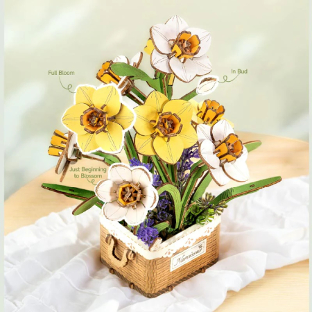 Puzzle 3D, Cos cu narcise, 280 piese [2]