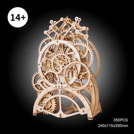Puzzle 3D Ceas cu pendul, Lemn, 170 piese [5]