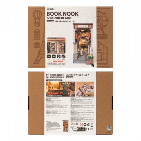 Book Nook, Cotor de Carte DIY, Alee cu Sakura, 249 piese [5]