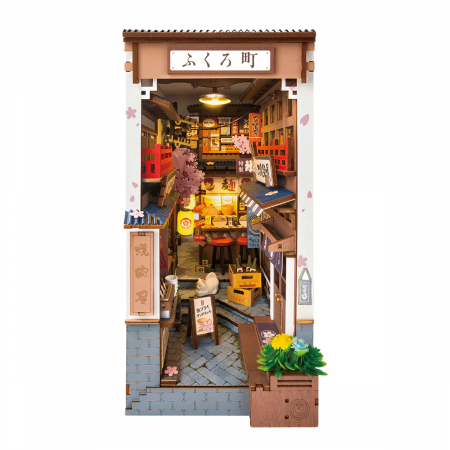 Casute DIY - Book Nook, Cotor de Carte DIY, Alee cu Sakura, 249 piese