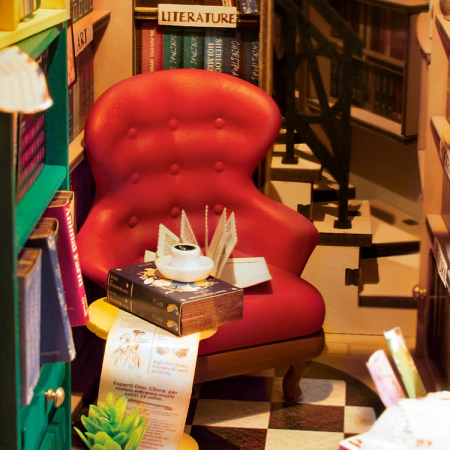 Book Nook, Cotor de carte DIY, Librarie, 194 piese [6]